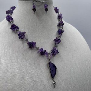 Necklace and earrings